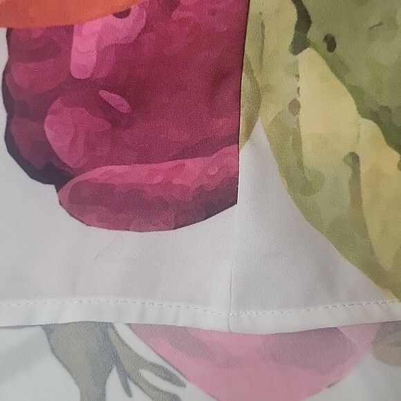 Hope & Ivy Womens White Floral Maxi Dress 2  Bridal Era Regencycore - Picture 11 of 11